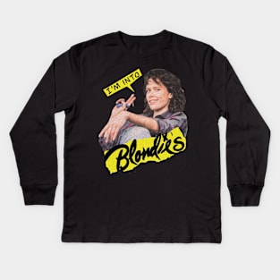 Jamie likes Blondes Kids Long Sleeve T-Shirt